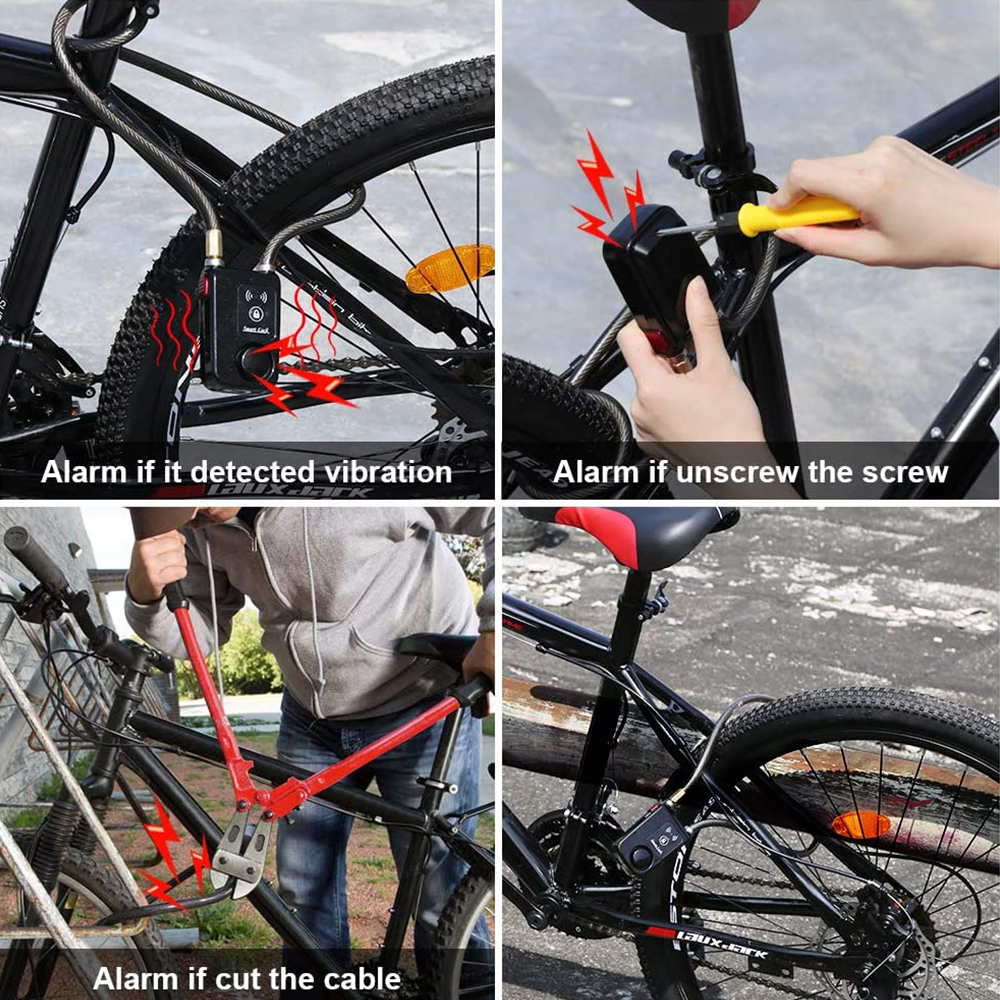 Bluetooth Smart Bike Lock Wate - Chain Lock Combination recension och pris