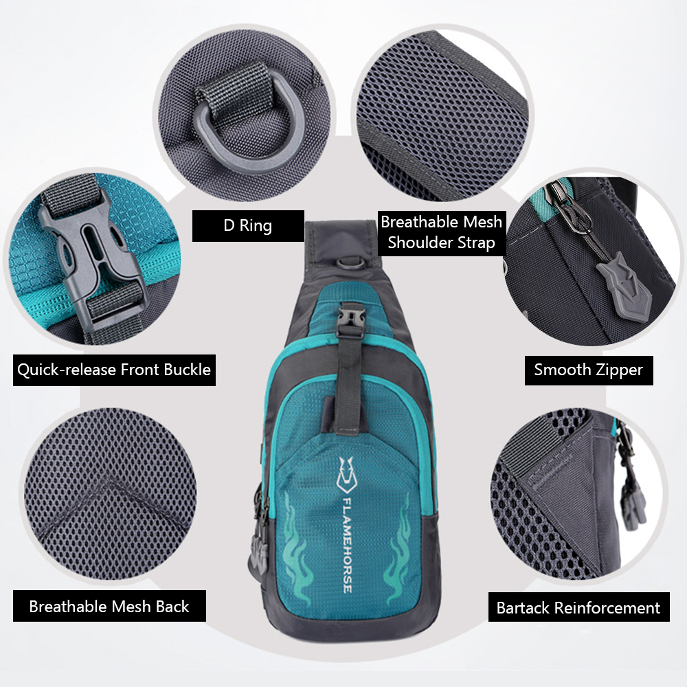 Men Sling Backpack Chest Cross - Cycling Commuter Backpack Waterproof recension och pris