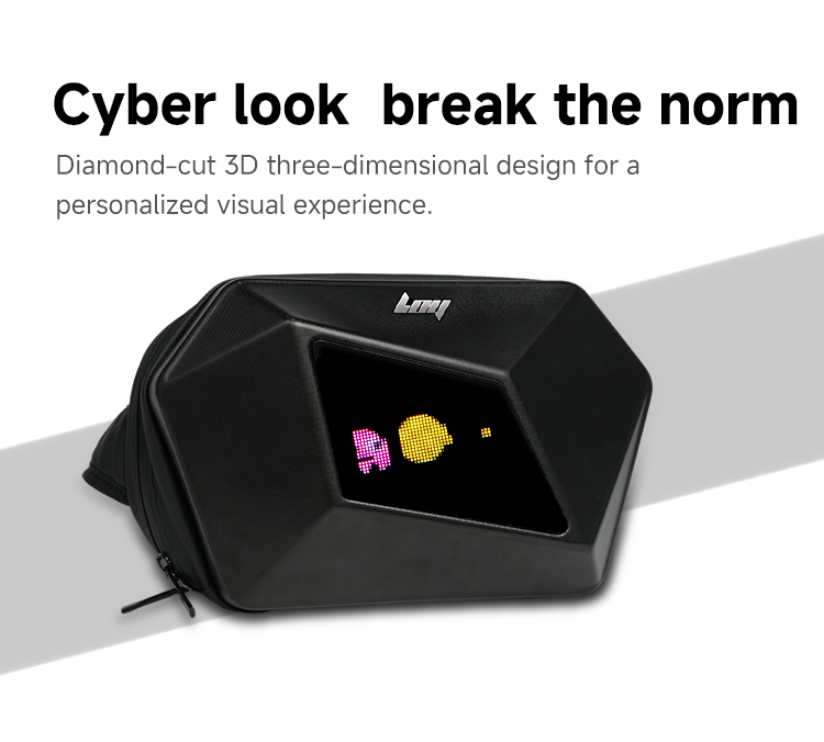 LED Smart Display Chest Bag Wa - Cycling Commuter Backpack Waterproof recension och pris