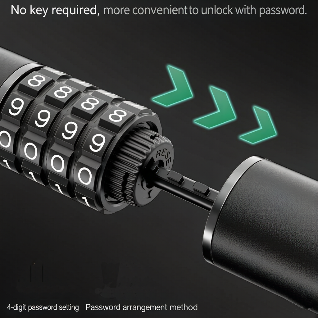 Steel Cable Helmet Lock for Bi - Chain Lock Combination recension och pris