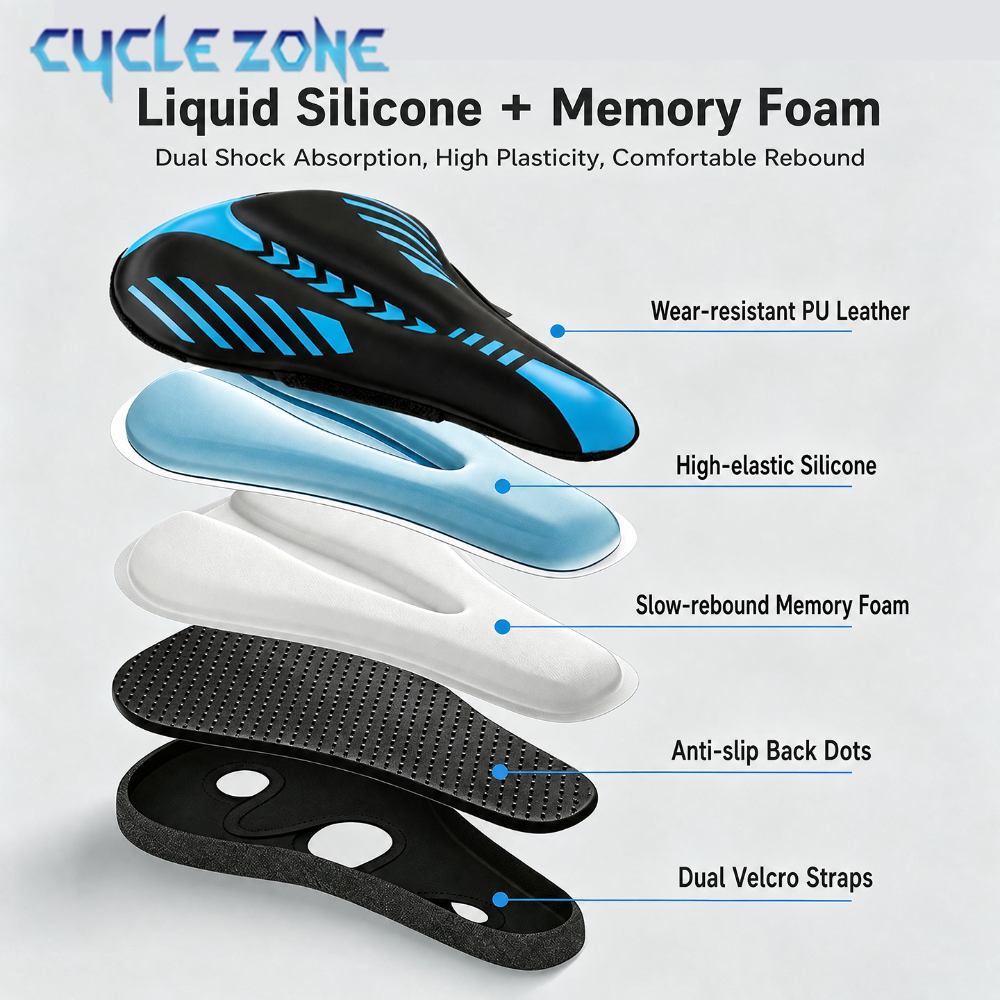 Thickened Silicone Bicycle Sad - Cycling Zones recension och pris
