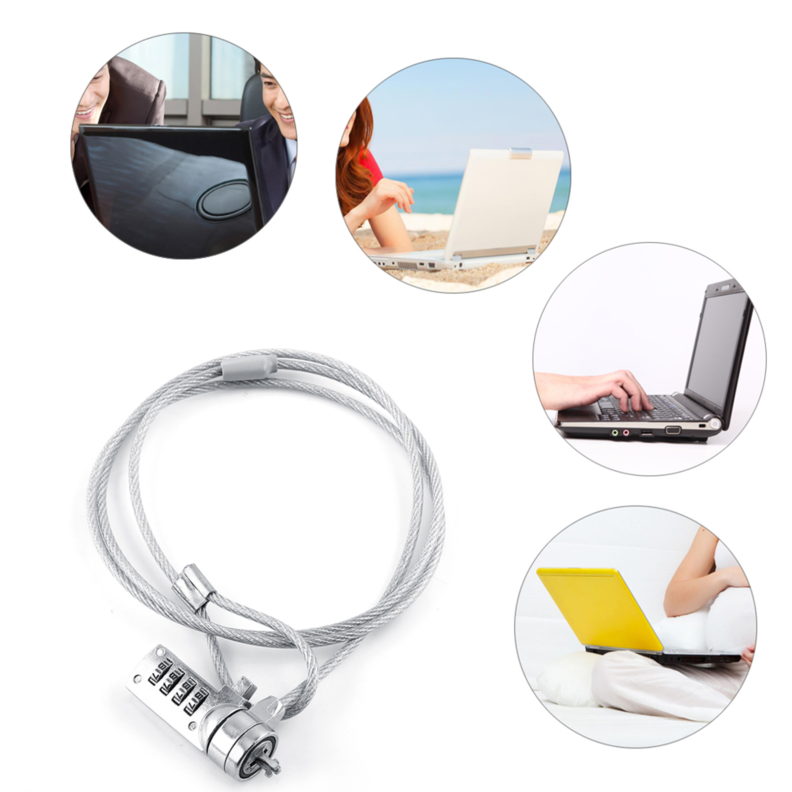 Laptop Theft Deterrent Laptop  - Chain Lock Combination recension och pris