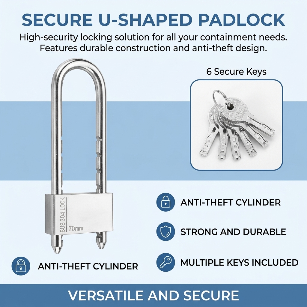 High-Strength U Lock Door Bicy - U Lock Heavy Duty recension och pris
