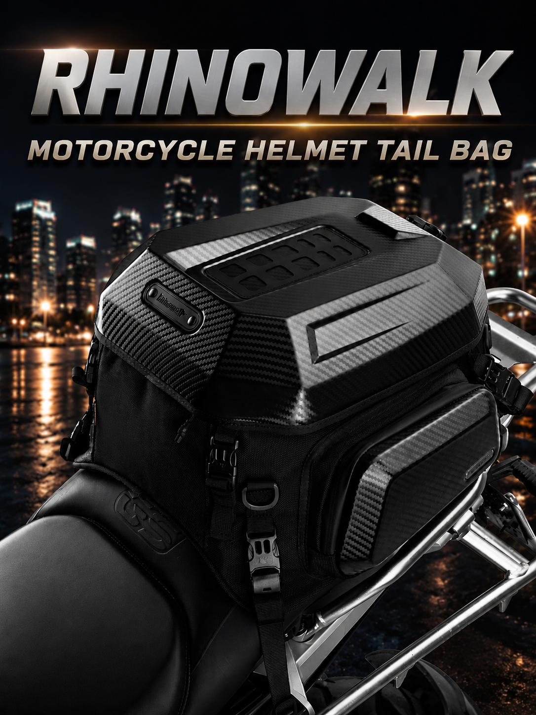 Rhinowalk Motorcycle Helmet Ta - Cycling Commuter Backpack recension och pris