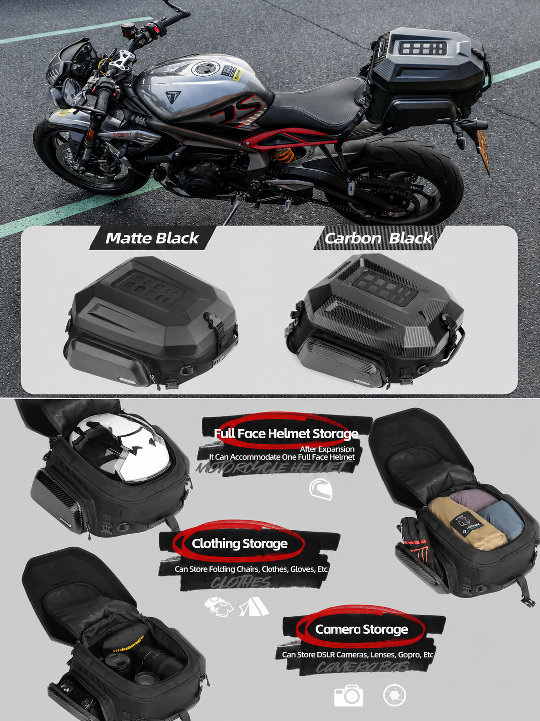 Rhinowalk Motorcycle Helmet Ta - Cycling Commuter Backpack recension och pris