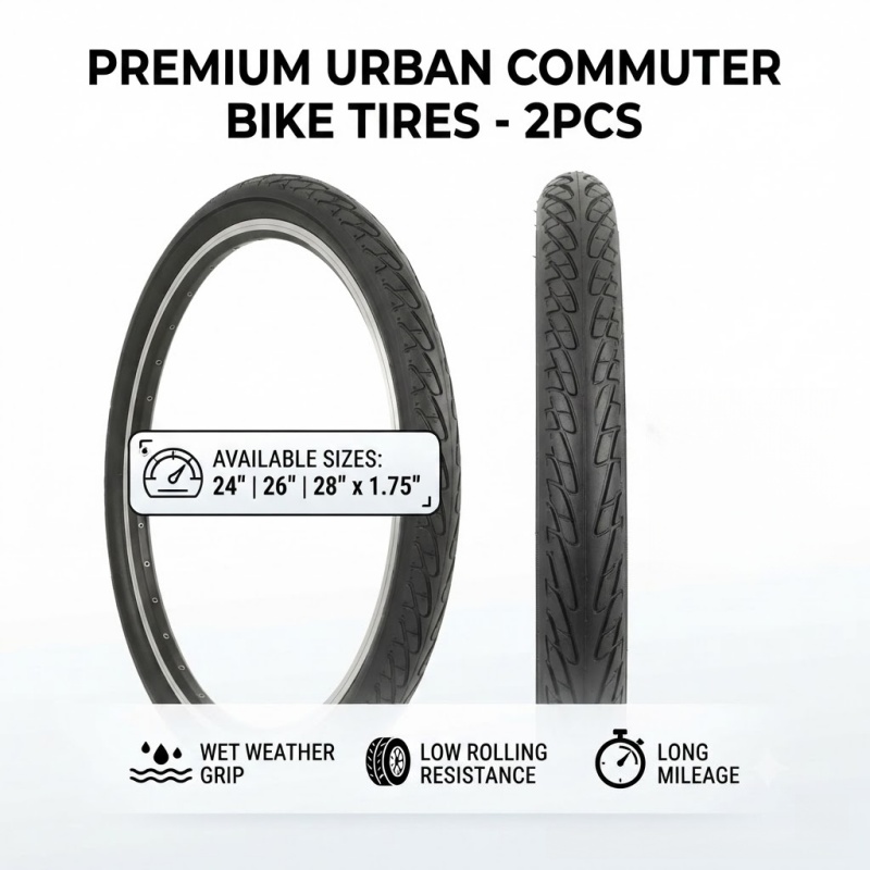 2pcs Bicycle Tires 24 26 28 x  - Cycling In City recension och pris