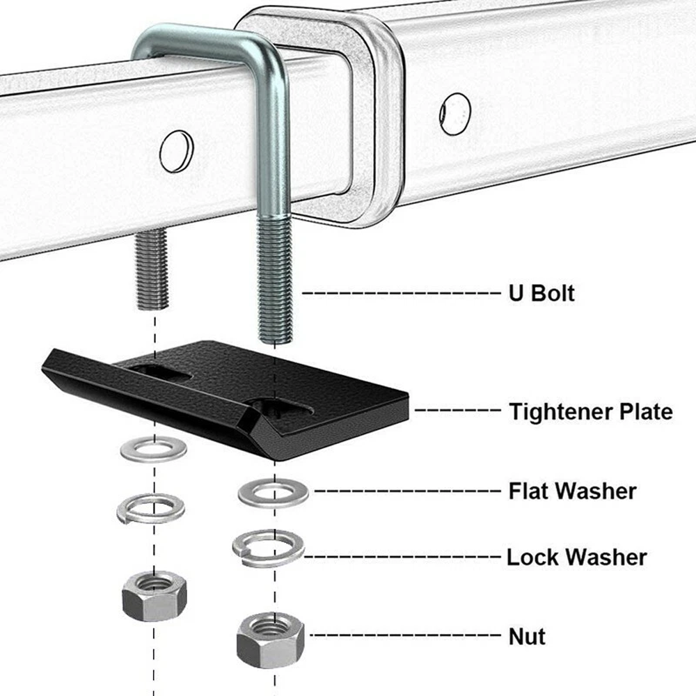 2 Inch Trailer Lock Down Hitch - U Lock Heavy Duty recension och pris
