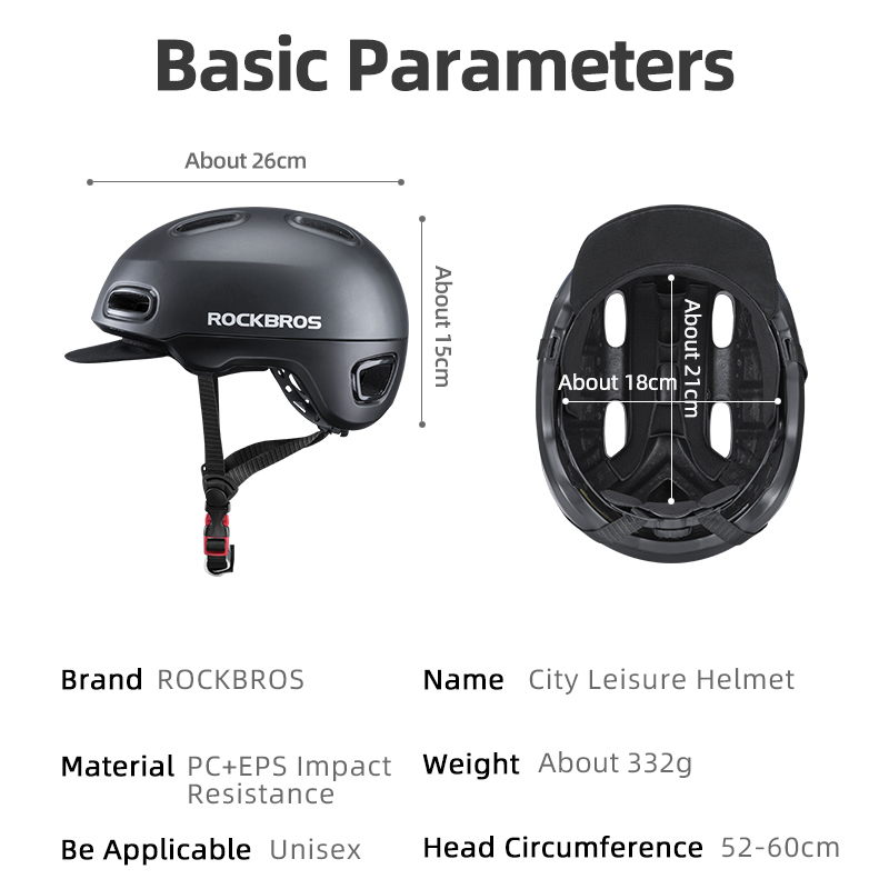 ROCKBROS Bicycle Helmet for Ca - Commute Cycling Helmet recension och pris