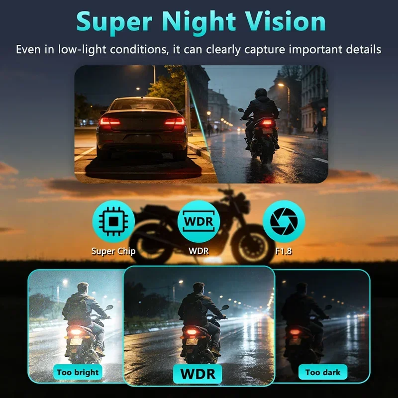2K HD Motorcycle DVR Waterproo - Cycling Loop recension och pris