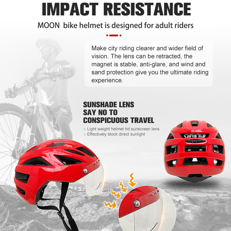 MOON Road Bike Helmet with Det - Commute Cycling Helmet recension och pris