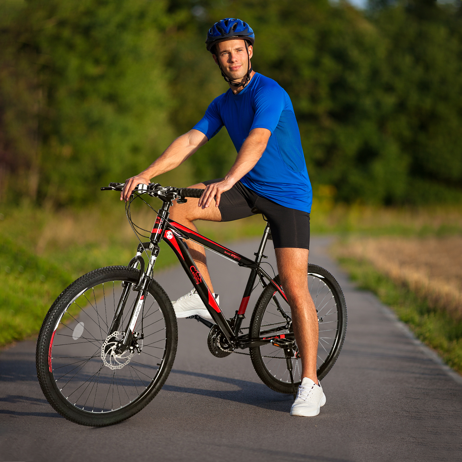 21 Speed Red Black Mountain Bi - Cycling Commute Speed recension och pris