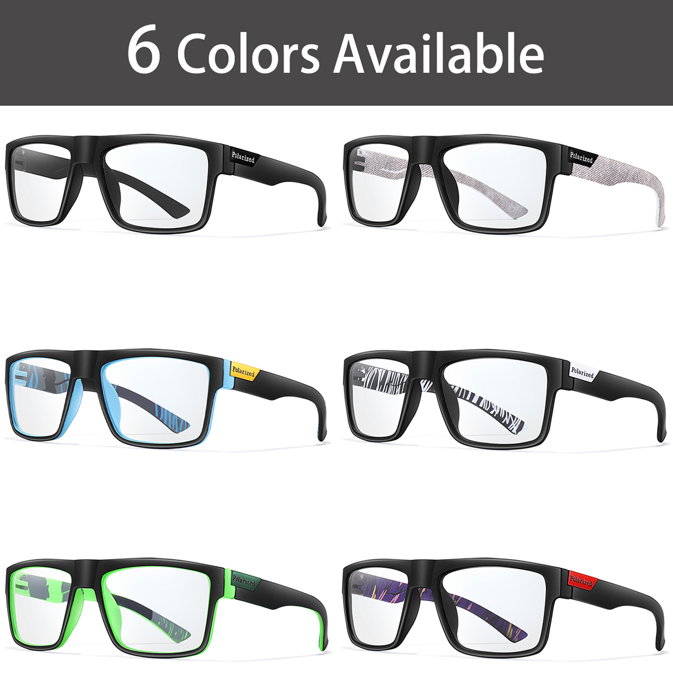 3-Pairs Classical Square Photo - Cycling Zones recension och pris